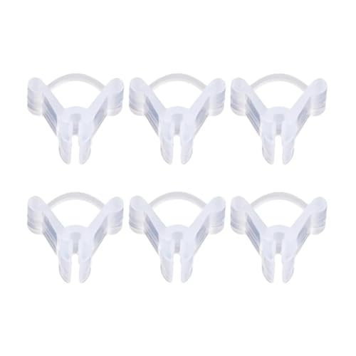 25/50/100 stücke Garten Graft Clip Kunststoff Anlage Unterstützung Clips AntifallClamps for Reben Garten Gewächshaus Gemüse Wassermelone(White,25pcs) von BoBoBn