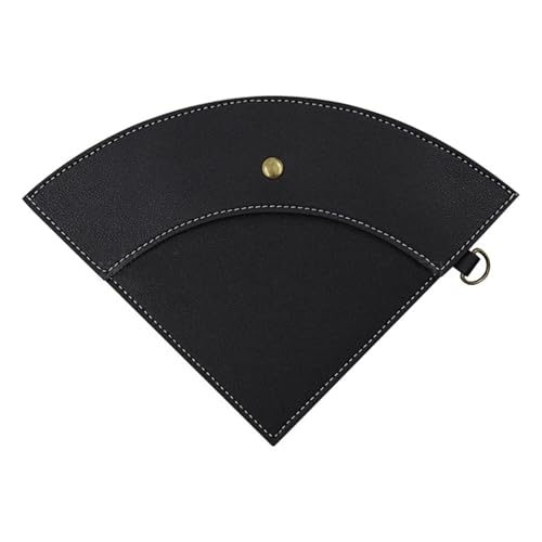 Aufbewahrungstasche for Kaffeefilterpapier aus PU-Leder for Kaffeetropfer, wasserdichte Kaffeefilter-Halterung, Beutel for Outdoor-Campingzubehör(Black) von BoBoBn