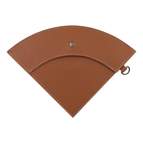Aufbewahrungstasche for Kaffeefilterpapier aus PU-Leder for Kaffeetropfer, wasserdichte Kaffeefilter-Halterung, Beutel for Outdoor-Campingzubehör(Light Brown) von BoBoBn