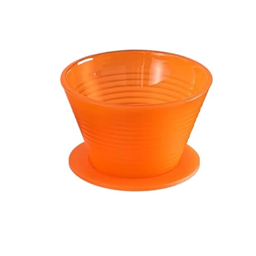 BoBoBn Coffee Dripper Portable Filter Cone Drip Holder Multi-functional Manual Cone Coffee Dripper 2 pcs(Orange) von BoBoBn