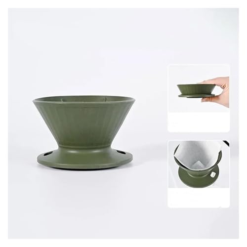 BoBoBn Silicone Coffee Filter Cup Multifunctional Foldable Coffee Filter Drip Coffee Tea Holder Funnel Reusable Outdoor Coffee Filter(Green) von BoBoBn