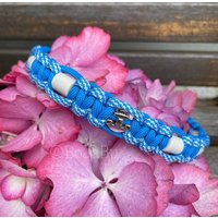 Bojabu | Em-Keramikband |Em Keramikkette Aus Paracord Auf Maß in Blau Mit Anker-Perle Bojabu | Em-Keramikband |Em Keramikkette Aus Paracord Auf Maß in Blau Mit Anker-Perle von BoJaBu