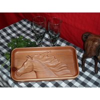 Pferd-Tablett Redwood von BoJeanStudios