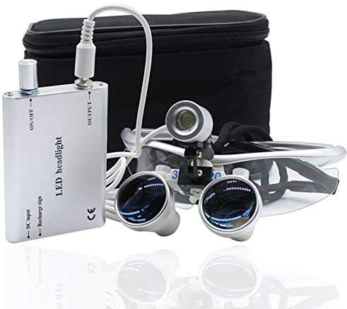BoNew-Oral 3.5X420mm Dental Kopflupe Magnifier Binokularlupen Lupenbrille LED Headlight BoNew-Oral 3.5X420mm Dental Kopflupe Magnifier Binokularlupen Lupenbrille LED Headlight von BONEW