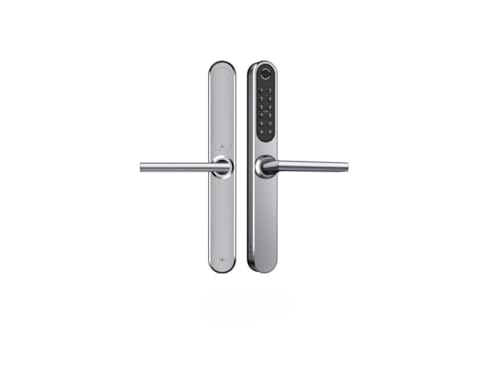 BOT Elektronisches Türschloss TTLock H1P, Silber, 72 mm – Mit Tastenfeld, Bluetooth, Fingerabdruck-Funktion von BoT by BlueRoad