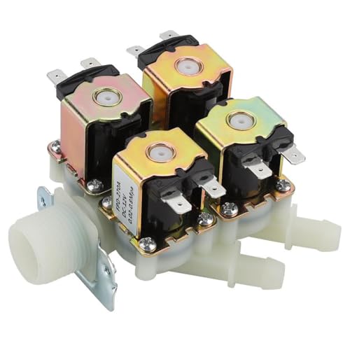 G3/4 1-Zu-4 Magnetventil, DC 12V 1 In 4 Out Normal Geschlossen (Nc) Elektrischer Schalter G3/4" (Dn20) Eingang 12mm Widerhakenauslass Unabhängige Steuerung, Für Diy-Kaffee, Getränkemaschine von Boaby