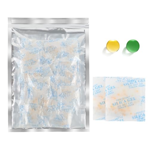 Boadw 10g x 30 Stück Silicagel Beutel lebensmittelechtem Kieselgel Trockenmitte mit Orangenperlen Feuchtigkeits indikator Trockenmittel zur Entfernung von Feuchtigkeit von Boadw