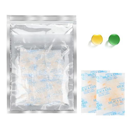 Boadw 20g x 15 Stück Silicagel Beutel Trockenmittel mit Orangen Silica Gel Indikator zur Entfernung von Feuchtigkeit von Boadw