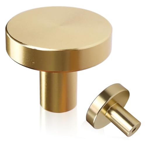 Boahaus Schubladenknöpfe für Schränke, Kommoden, Schminktische, Nachttische, Schränke und Schminktische, 2,5 cm, inkl. Schrauben, modernes, elegantes Design für einfaches Upgrade zu Hause, goldfarben Boahaus Schubladenknöpfe für Schränke, Kommoden, Schminktische, Nachttische, Schränke und Schminktische, 2,5 cm, inkl. Schrauben, modernes, elegantes Design für einfaches Upgrade zu Hause, goldfarben von Boahaus