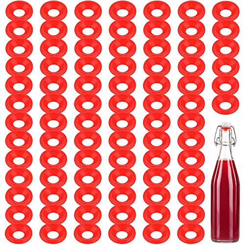 70 Stück Silikon Gummi Dichtungsscheibe für Schaukel Flip Flaschen Schaukel Obere Unterlegscheiben Auslaufsicher Dichtungen Kompatibel mit Grolsch Flaschen Brauen Flaschen Dichtungseinsatz von Boao