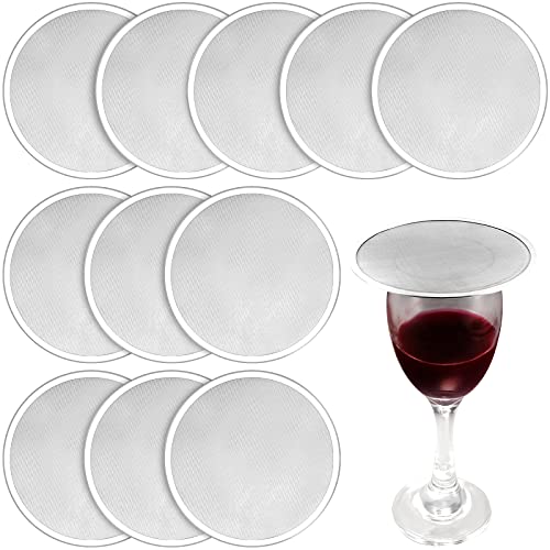 Weinglas-Deckel aus Edelstahl, 12 Stück von Boao