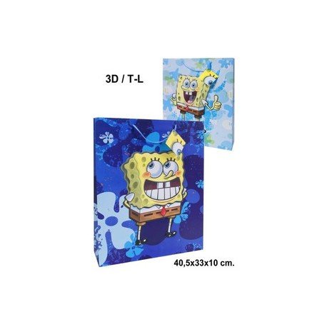 Bob esponja - 3D-Kartontasche, L von Bob Esponja