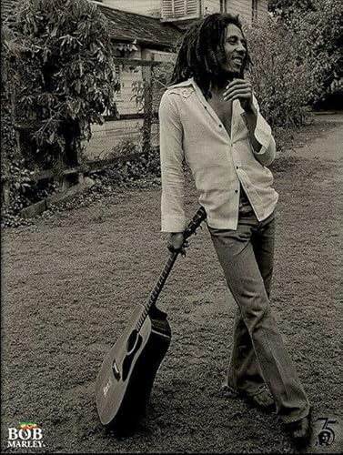 Bob Marley KUNSTDRUCK ART PRINT VINTAGE GUITAR CATCH A FIRE POSTER 40x30cm von Bob Marley