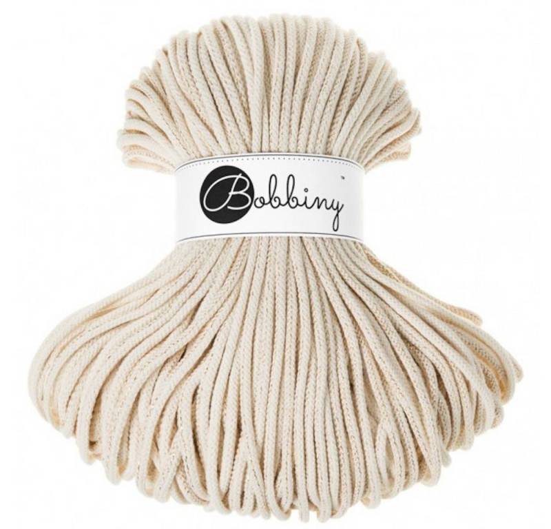 Bobbiny Bobbiny 5 mm Premium Flechtkordel 100 m Häkelwolle, 100 m (Baumwoll-Kordel - ideal für Häkel- und Makramee-Projekte), 500 g von Bobbiny