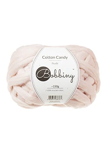 Bobbiny Cotton Candy Nude Oeko-Tex 100% recyclete Baumwolle Yarn (Nude) von Bobbiny