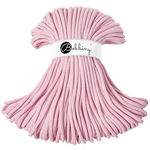 Bobbiny Jumbo 9 mm Rope-Garn 100 m Kordel (Baby Pink) von Bobbiny