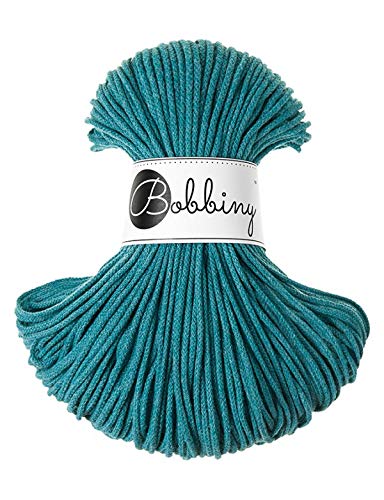 Bobbiny Junior 3 mm - Rope-Garn 100 m - Farbe Teal von Bobbiny