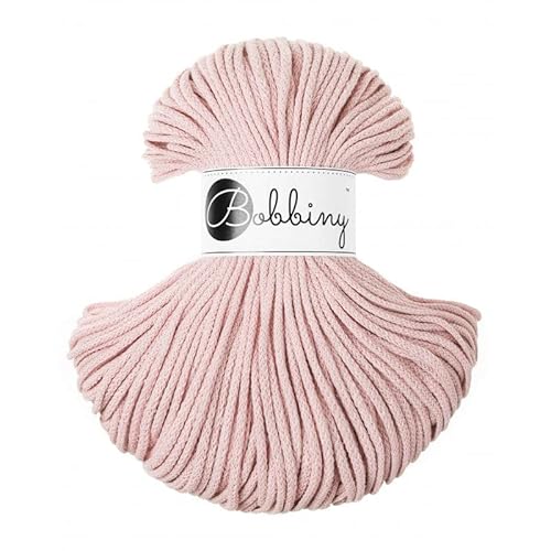 Bobbiny Junior Öko-Tex Kordel 3mm (Pastel Pink) von Bobbiny