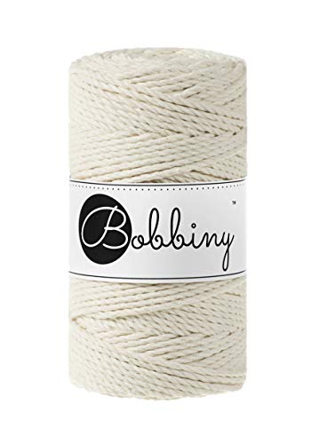 Bobbiny Makramee-Seil, gedreht, Regular 3 mm (natürlich), 100 m von Bobbiny