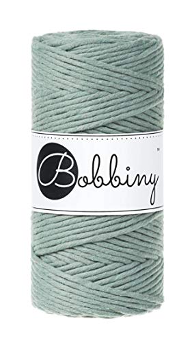 Bobbiny Makramee-Schnur, 3 mm, einlagig, Lorbeerfarben, 100 m von Bobbiny