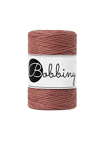 Bobbiny Oeko-Tex Premium Makramee Garn aus ökologischer Baumwolle 1,5 mm x 100 m (Sunset) von Bobbiny