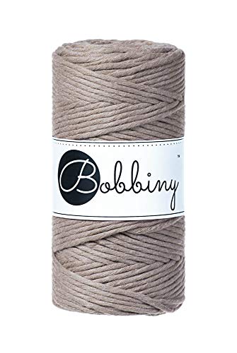 Bobbiny Oeko-Tex Premium Makramee Garn aus ökologischer Baumwolle in Coffee 3 mm x 100 m Bobbiny Oeko-Tex Premium Makramee Garn aus ökologischer Baumwolle in Coffee 3 mm x 100 m von Bobbiny