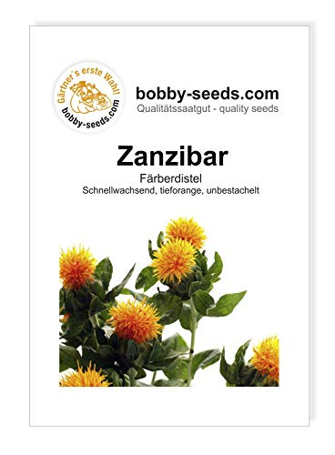 Blumensamen Zanzibar Färberdistel Portion von Gärtner's erste Wahl! bobby-seeds.com