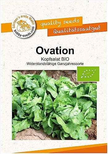 BIO-Salatsamen Ovation Kopfsalat Portion von Gärtner's erste Wahl! bobby-seeds.com