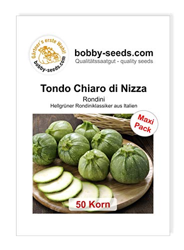 Kürbissamen Tondo di Nizza - Ronde de Nice Zucchini 50 Korn von Gärtner's erste Wahl! bobby-seeds.com