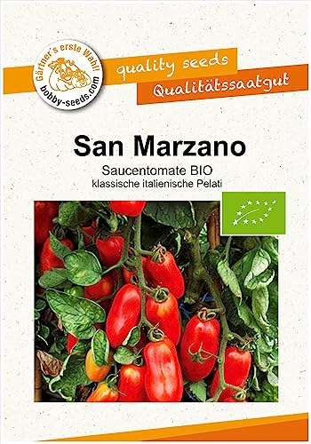 BIO-Tomatensamen San Marzano Flaschentomate Portion von Gärtner's erste Wahl! bobby-seeds.com