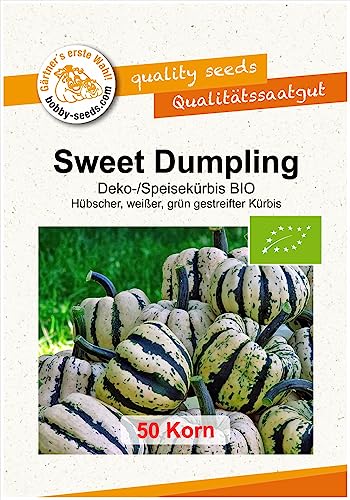 Sweet Dumpling Bio Kürbissamen von Bobby-Seeds 50 Korn von Gärtner's erste Wahl! bobby-seeds.com