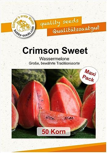 Melonensamen Crimson Sweet Wassermelone 50 Korn von Gärtner's erste Wahl! bobby-seeds.com