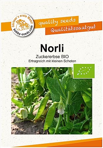 BIO-Erbsensamen Norli Zuckererbse Portion von Gärtner's erste Wahl! bobby-seeds.com