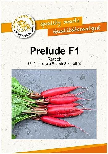 Gemüsesamen Prelude F1 Rettich rot Portion von Gärtner's erste Wahl! bobby-seeds.com