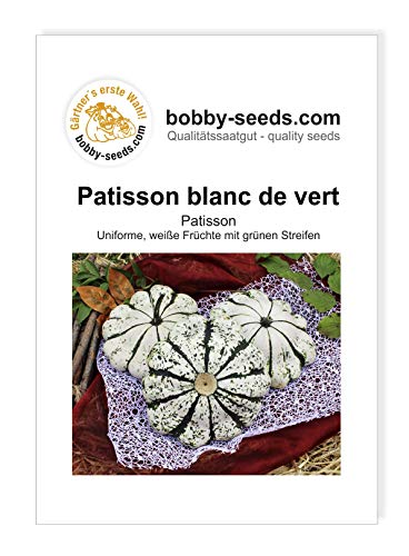 Patisson vert-blanc Kürbissamen von Bobby-Seeds, Portion von Gärtner's erste Wahl! bobby-seeds.com