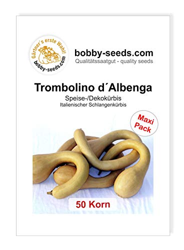 Trombolino de Albenga Kürbissamen von Bobby-Seeds, 50 Korn von Gärtner's erste Wahl! bobby-seeds.com