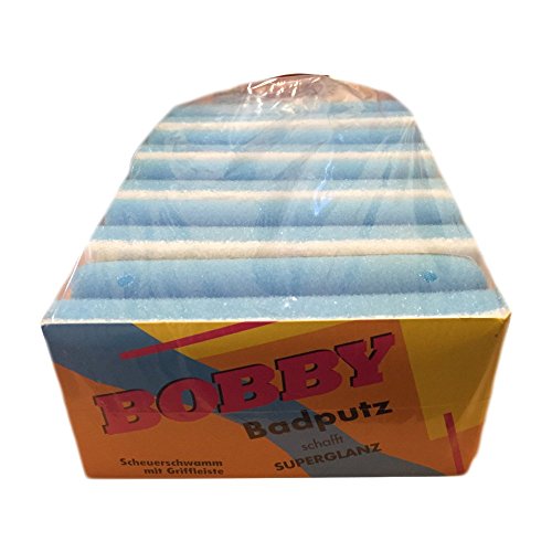 Bobby Badputz für Superglanz Scheuerschwämme mit Griffleiste Badreiniger (5 Stck. Packung) von Bobby