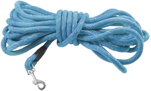 Bobby Walk 10 M – Hundeleine 3 Meter/1,2 cm dick, schlauchförmige Hundeleine, starkes Nylon, blau, 10 Meter von Bobby