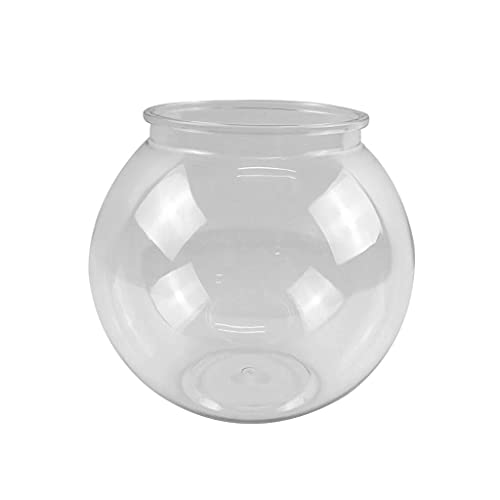 Bobeini Kunststoff-Fischschale, Efeu-Schalen, rund, transparent, für Aquarien, als Heimdekoration, 3 Größen, Partyzubehör, 10 cm Durchmesser von Bobeini
