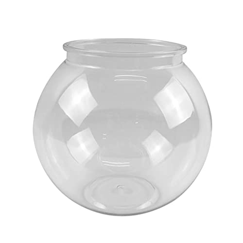 Bobeini Kunststoff-Fischschale, Efeu-Schalen, rund, transparent, für Aquarien, als Heimdekoration, 3 Größen, Partyzubehör, 12 cm Durchmesser von Bobeini