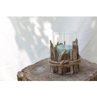 Treibholz Vase Mit Kreuzknoten, Maritime Deko Treibholz Vase Mit Kreuzknoten, Maritime Deko von BobineStudio