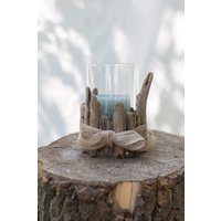 Treibholz Vase Mit Schleife, Maritime Deko Treibholz Vase Mit Schleife, Maritime Deko von BobineStudio