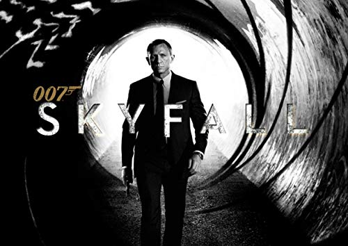 James Bond Daniel Craig Skyfall Britisch Secret Service Agent Film Cinema Film Star Schwarz und Weiß Plakat Berühmte Anzug Bild Schlafzimmer Kunsthandwerk Druck Foto Wand Dekoration Nachdruck von Boblet Posters
