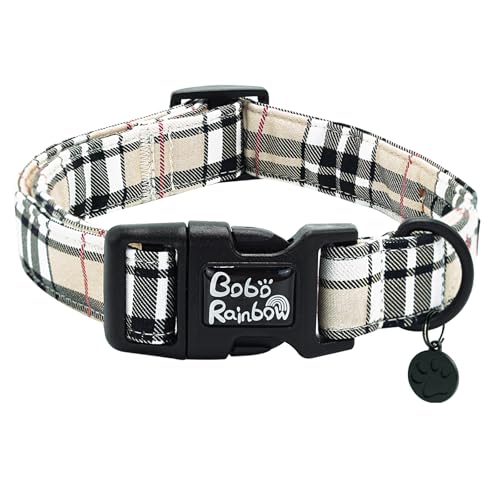Bobo Rainbow Hundehalsband, kariert, verstellbar, bequem, niedlich, Welpenhalsband, leicht, Schnellverschluss-Schnalle, Geschenk für Jungen und Mädchen, Geschenk für X-Small Hunde Bobo Rainbow Hundehalsband, kariert, verstellbar, bequem, niedlich, Welpenhalsband, leicht, Schnellverschluss-Schnalle, Geschenk für Jungen und Mädchen, Geschenk für X-Small Hunde von Bobo Rainbow