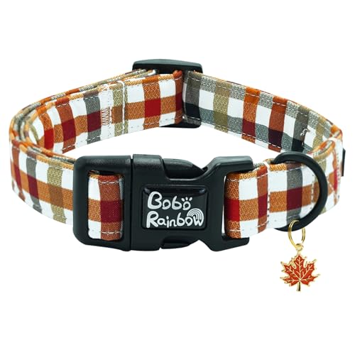 Bobo Rainbow Hundehalsband, kariert, verstellbar, niedlich, bequem, Welpenhalsband, langlebig, leicht, Schnellverschluss-Schnalle, Geschenk für Jungen und Mädchen, kleine Hunde Bobo Rainbow Hundehalsband, kariert, verstellbar, niedlich, bequem, Welpenhalsband, langlebig, leicht, Schnellverschluss-Schnalle, Geschenk für Jungen und Mädchen, kleine Hunde von Bobo Rainbow