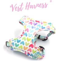 No Pull Hundegeschirr Einstellbare Kleine Große Haustierweste, Niedliches Personalisiertes Welpen-Hundegeschirr-Leine-Halsband-Set, Welpen-Geschirr von Bobocollar
