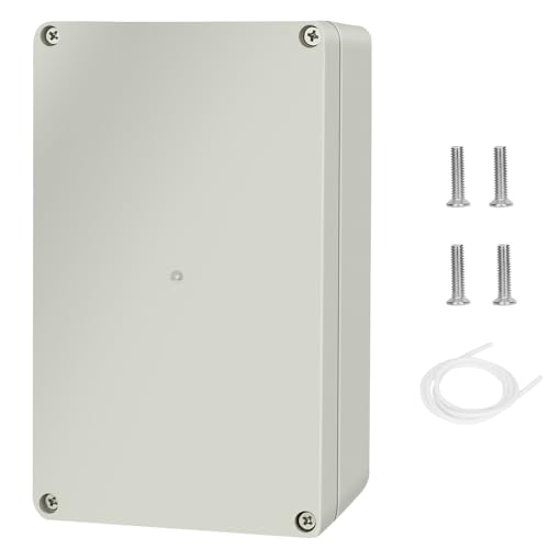 Anschlussdose, ABS Elektrisches Anschlusskästen,Wasserdichtes IP65 Abzweigkasten, DIY Kunststoff Fall, Gehäuse-Abzweigdose, Power Verteilerdose, Kunststoff Projekt Abzweigdosengehäuse,20 x 12 x 5.5 cm von Boboleo