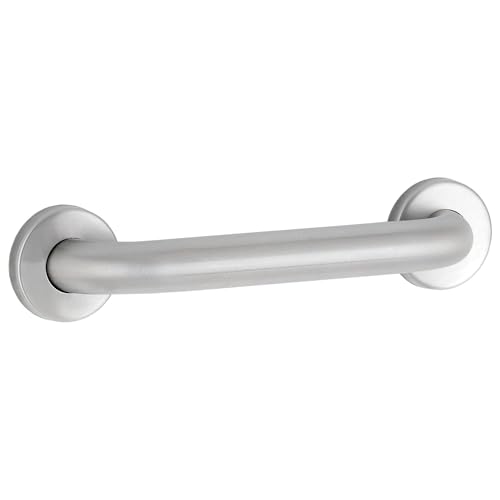 BOBRICK 5806X18 Gerader Haltegriff aus Edelstahl mit Satin-Finish, 455 mm Länge, 32 mm Durchmesser von Bobrick