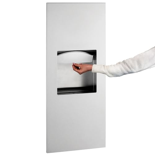 Bobrick B-36903 Papierhandtuchspender und Abfallkombination für den Wandeinbau von Bobrick