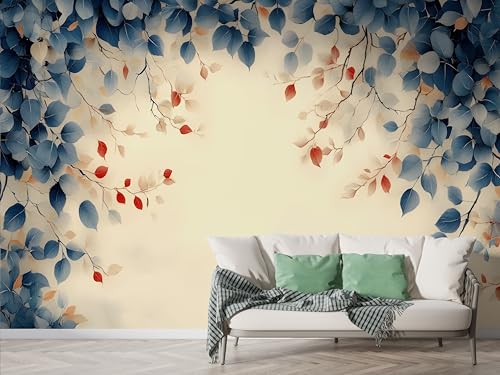 Eukalyptus Nordischer Stil Tapete, Geometrisch Fototapete, Tropisch Wandpapier, Vliestapete Selbstklebende Wand Deko, Motivtapeten Schlafzimmer Wohnzimmer, 450x315 cm - F-192 Eukalyptus Nordischer Stil Tapete, Geometrisch Fototapete, Tropisch Wandpapier, Vliestapete Selbstklebende Wand Deko, Motivtapeten Schlafzimmer Wohnzimmer, 450x315 cm - F-192 von Boceoey